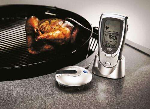 Weber style audible meat thermometer, new in box, great for braai days.